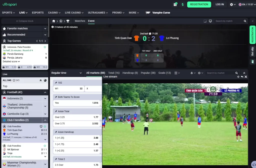 Ultrapari Live Sports Betting