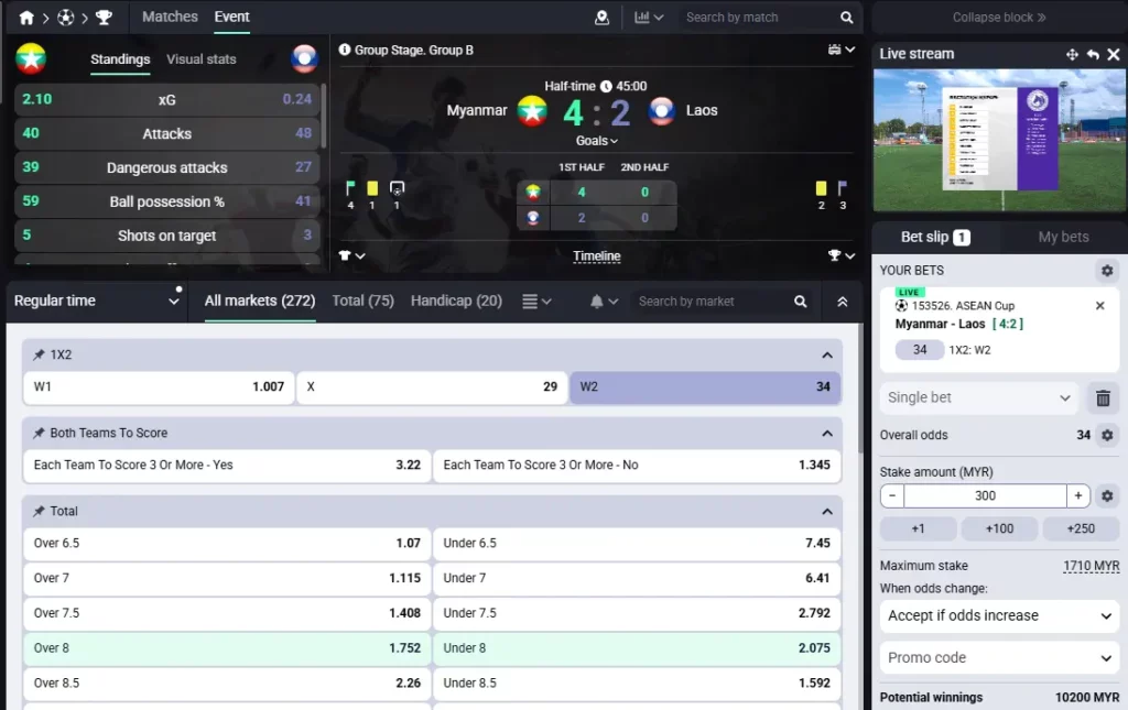 In-Play Betting